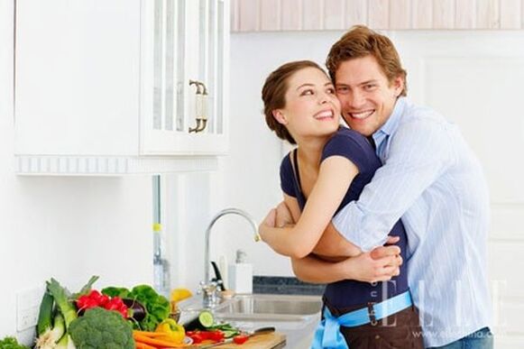 幸福的已婚夫妇